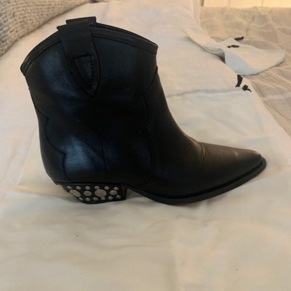 ISABEL MARANT STUDDED HEEL DEWINA ANKLE BOOTS - Picture 2 of 6